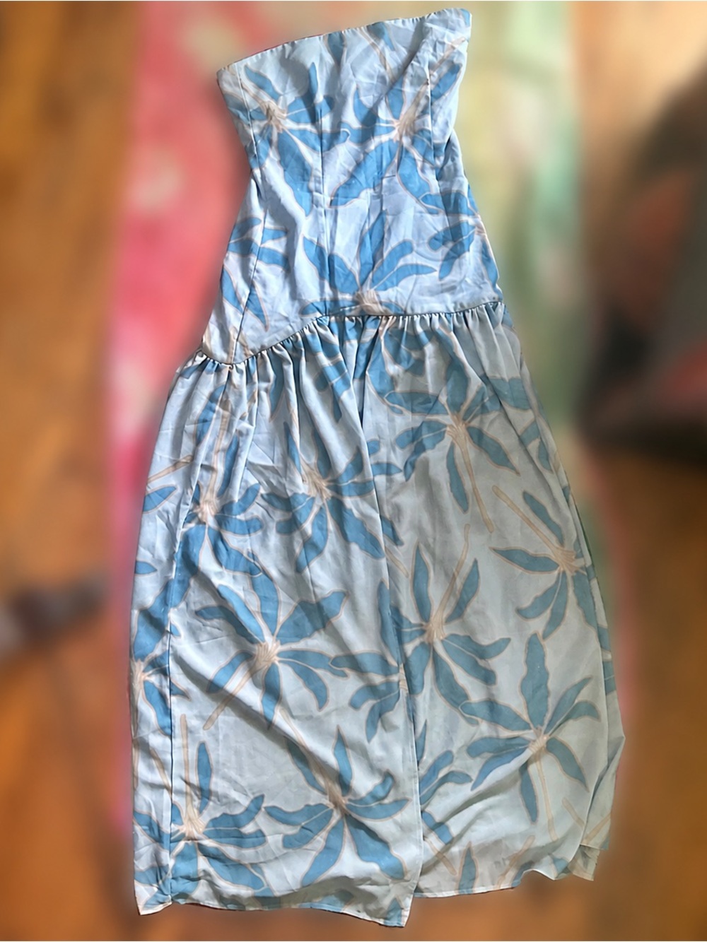 Peppermayo Eden Strapless Maxi Dress - Opulent Blue 🦋🪼🐬 - Picture 5 of 12